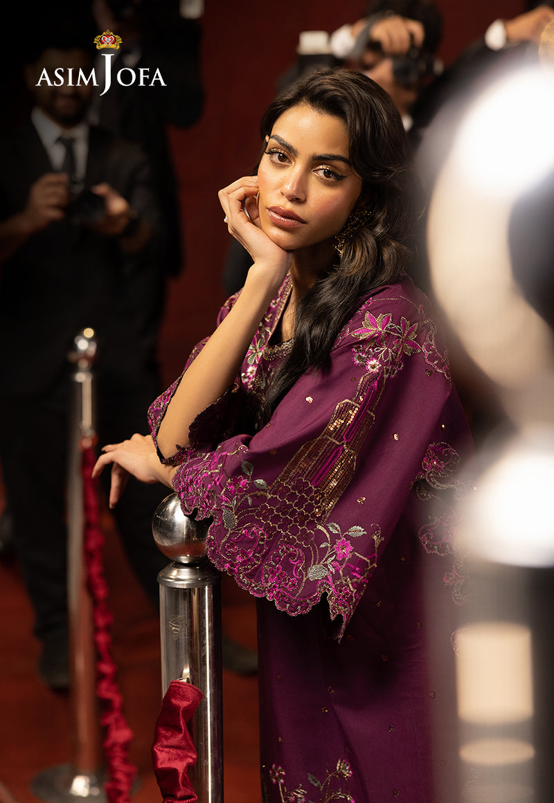 AJLLF-09 Embroidered Lawn Silk 2 Pcs