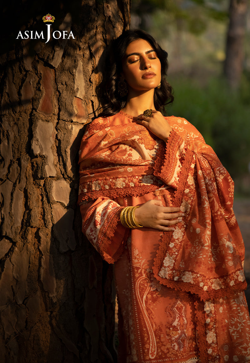 AJUW-39 PRINTED KHADDAR 3 Pcs