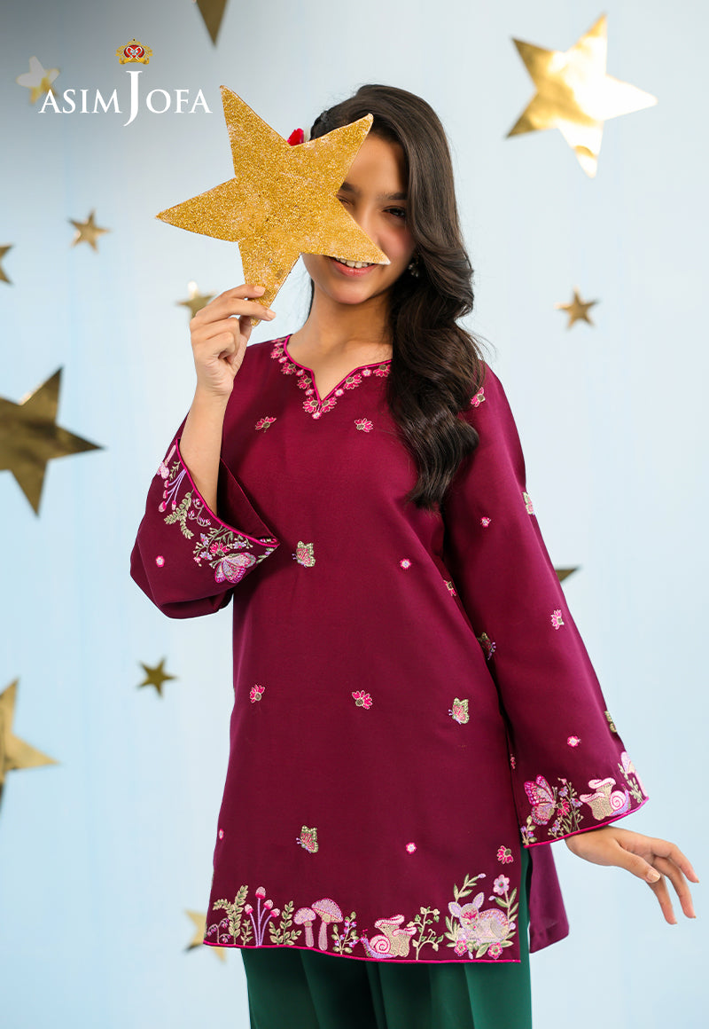 AJKLP-02 Embroidered Lawn Silk Stitched 2 Pcs