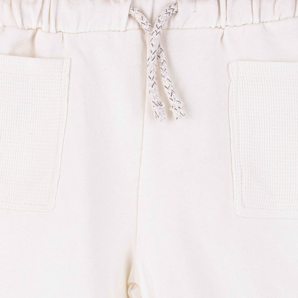 C.A Baby Boy White Cotton Jersey Shorts