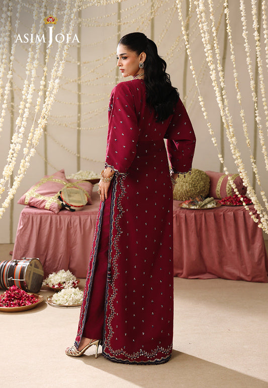 AJUFC-07 Embroidered Chiffon Unstitched 2 Pcs