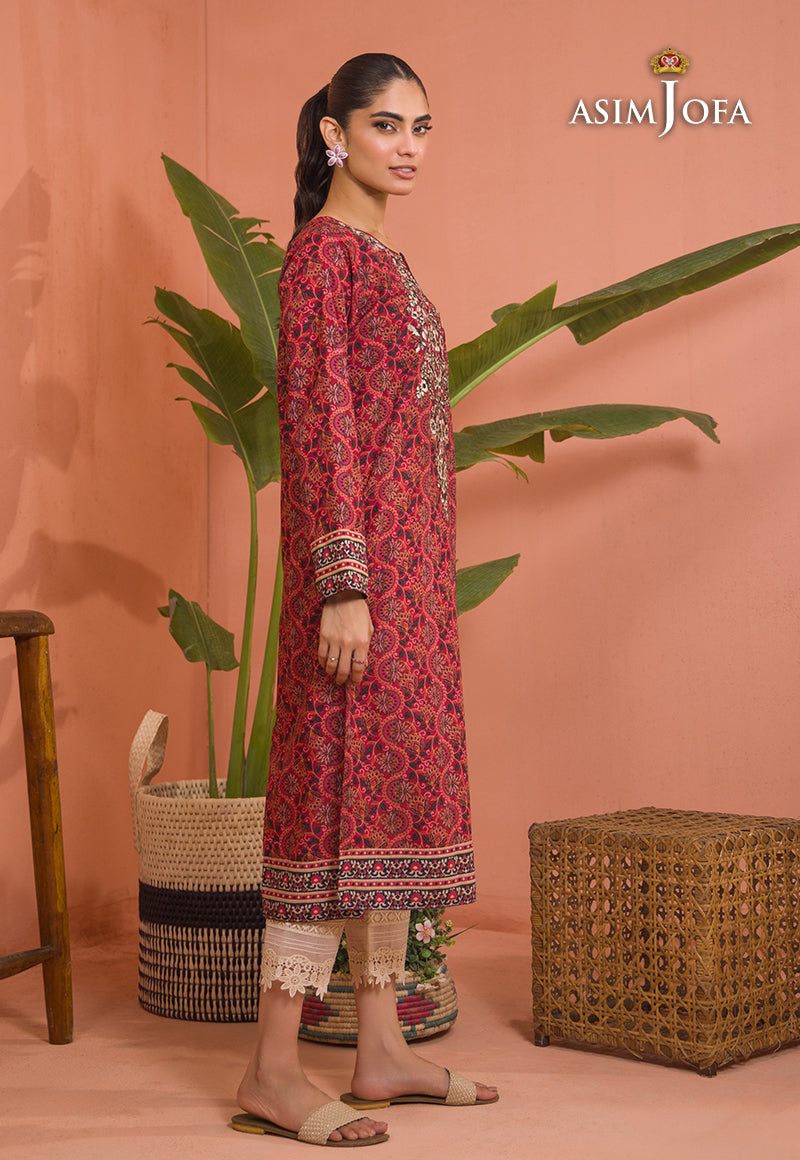AJGR-04 EMBROIDERED COTTON SILK 1 PC