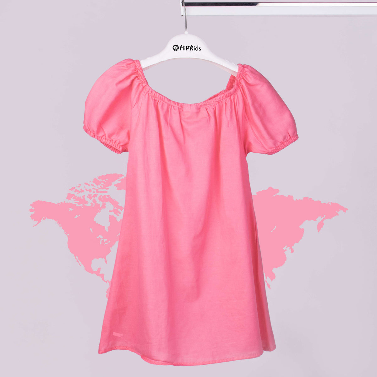 Girl Pink Big Bow Long Shirt