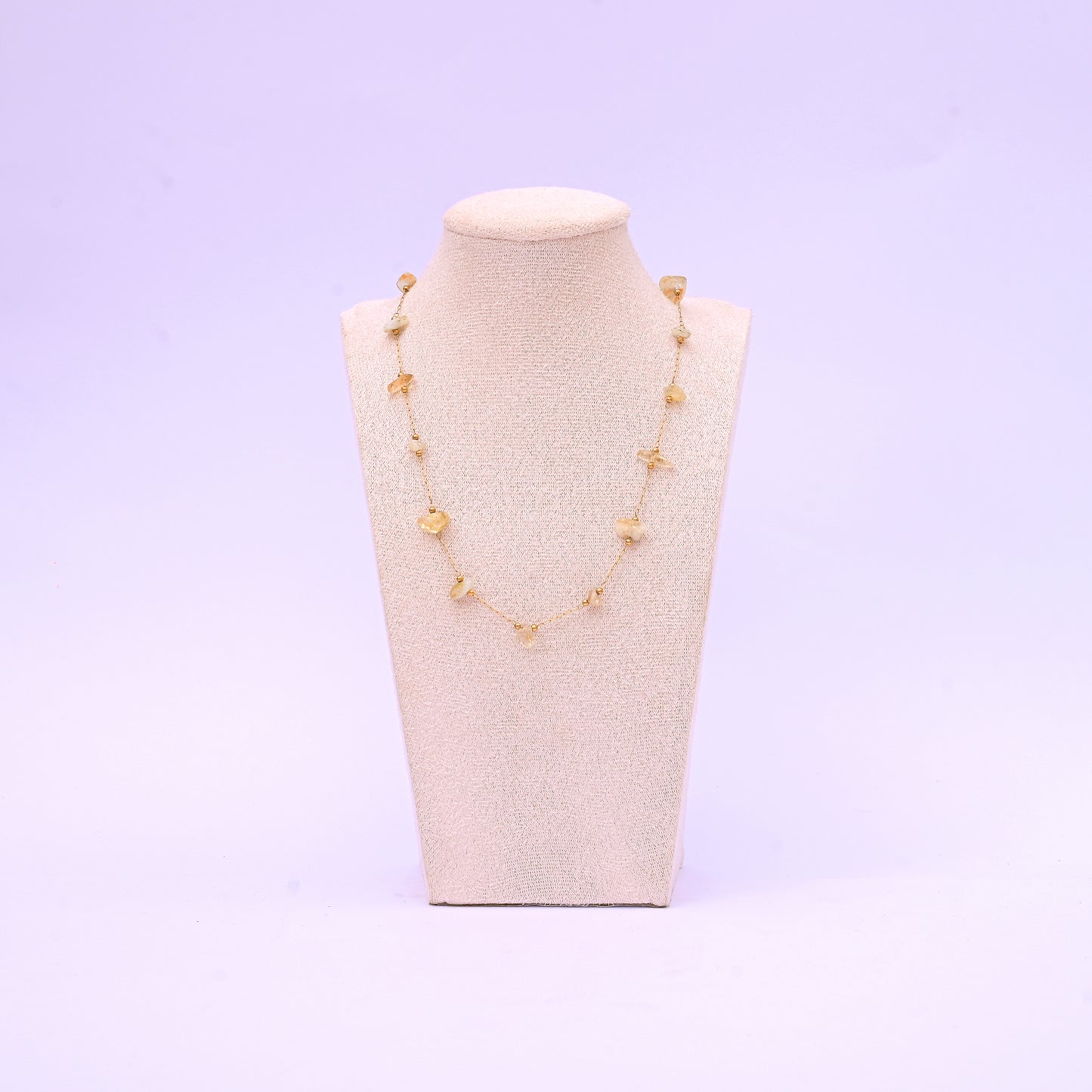 Uncut Beauty Necklace Green Aventurine (Moss Green)