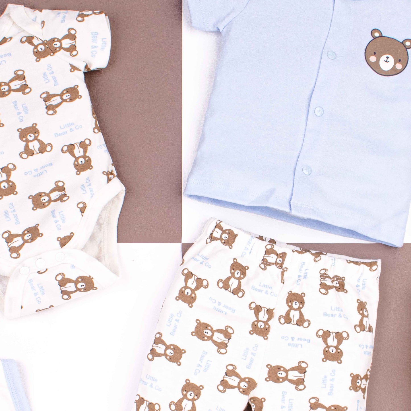 Wonder-Child 7 Piece Starter Set Baby Bear Print