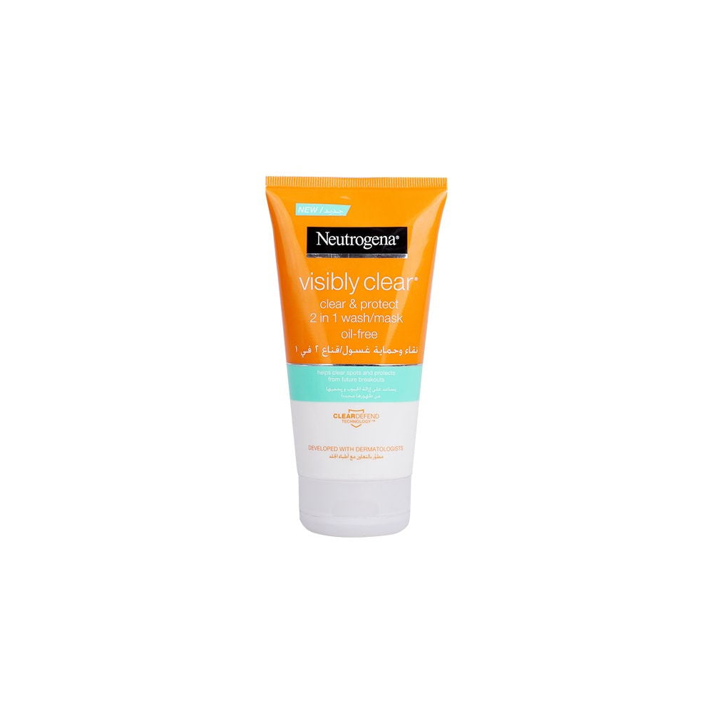 Neutrogena Clear & Protect Oil Free Wash/mask 150ml