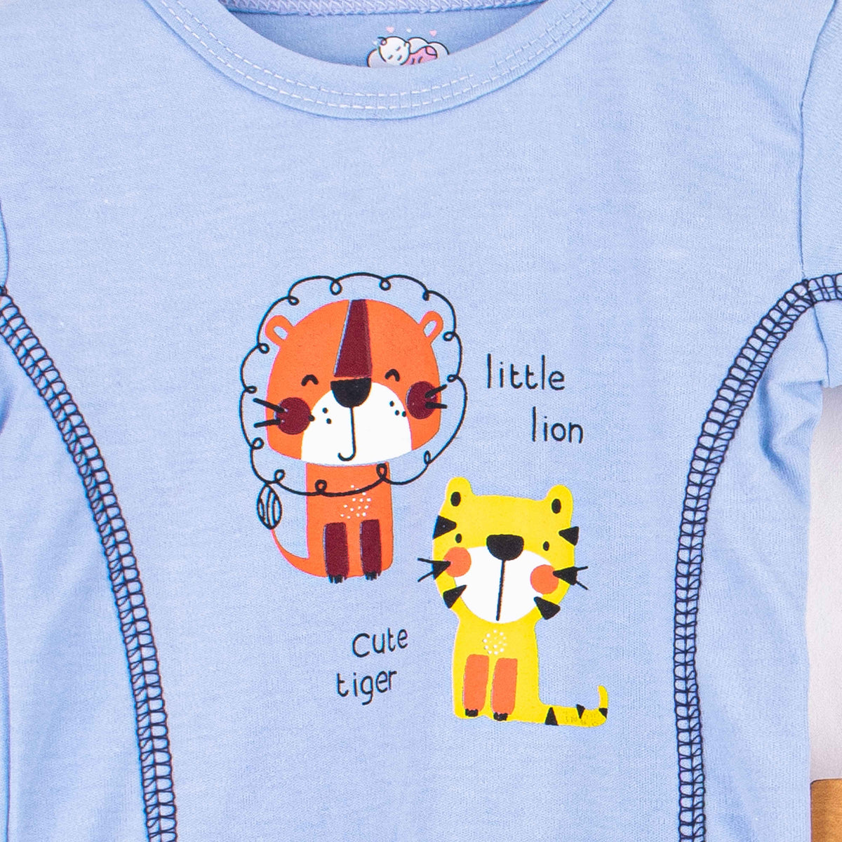 Baby Boy 2 Piece Set Blue Little Lion