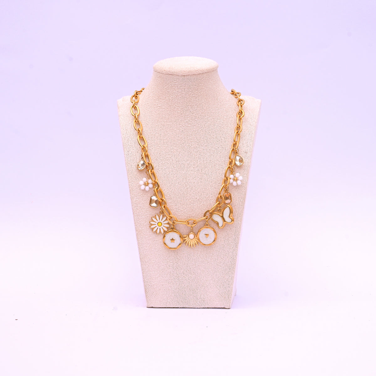 Frosted Gold Necklace