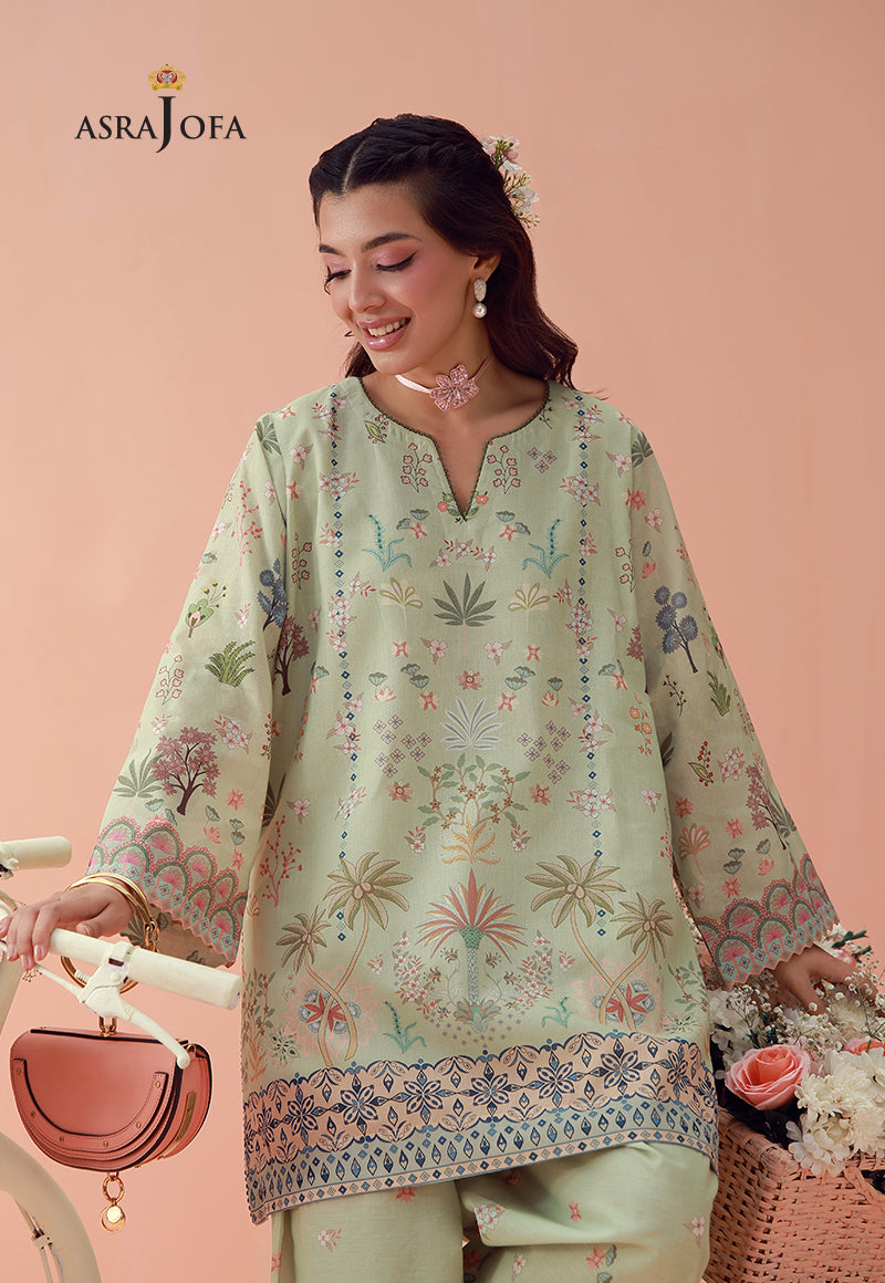 AJPB-287 Printed Lawn Stitched 2pcs