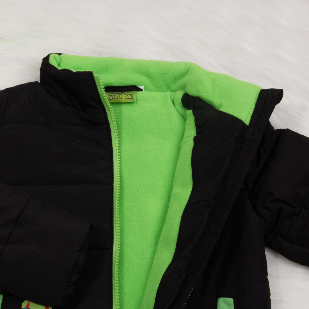 Turtles Boys Black Parachute Jacket