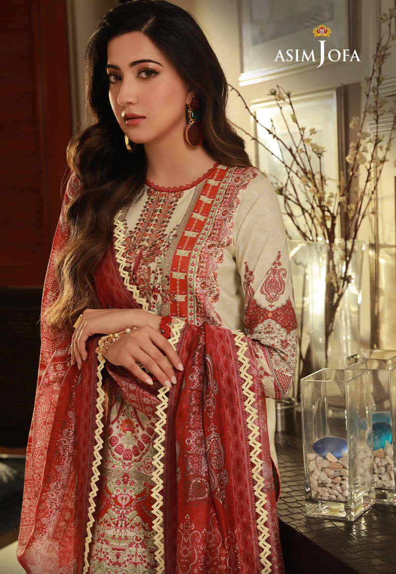 AJAS-10 EMBROIDERED CAMBRIC (3-Pcs)
