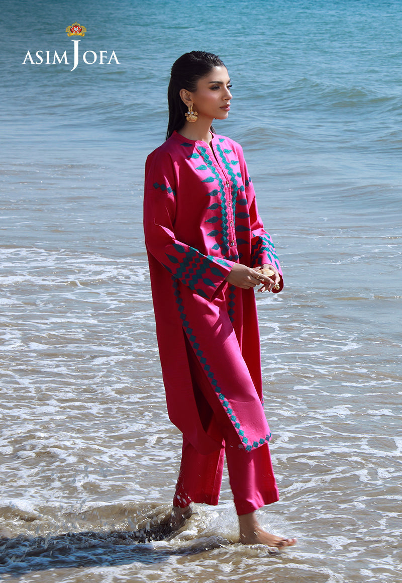 AJPB-148 EMBROIDERED LAWN CHECK 2 PCS