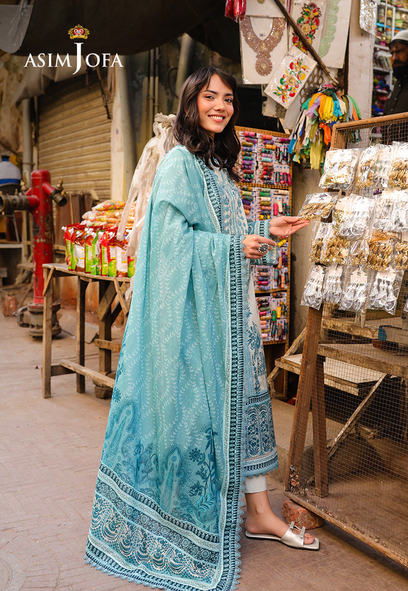 AJUBF-75 DIGITAL PRINTED LAWN 3 PCS