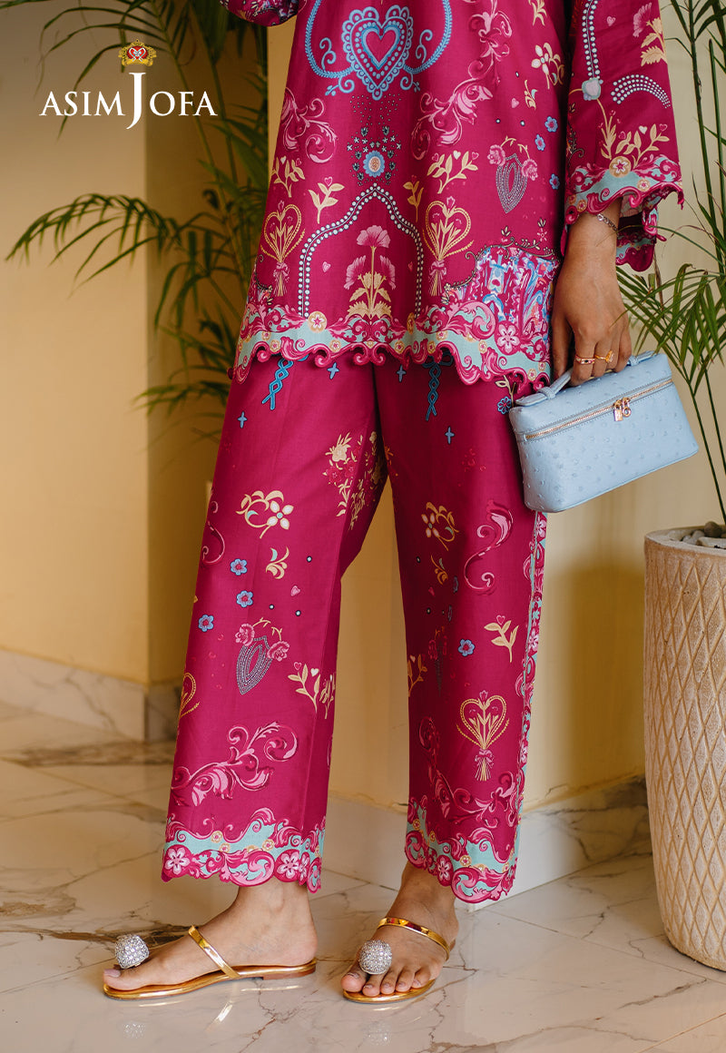 AJPBC-10 Printed Cambric Stitched 2 Pcs