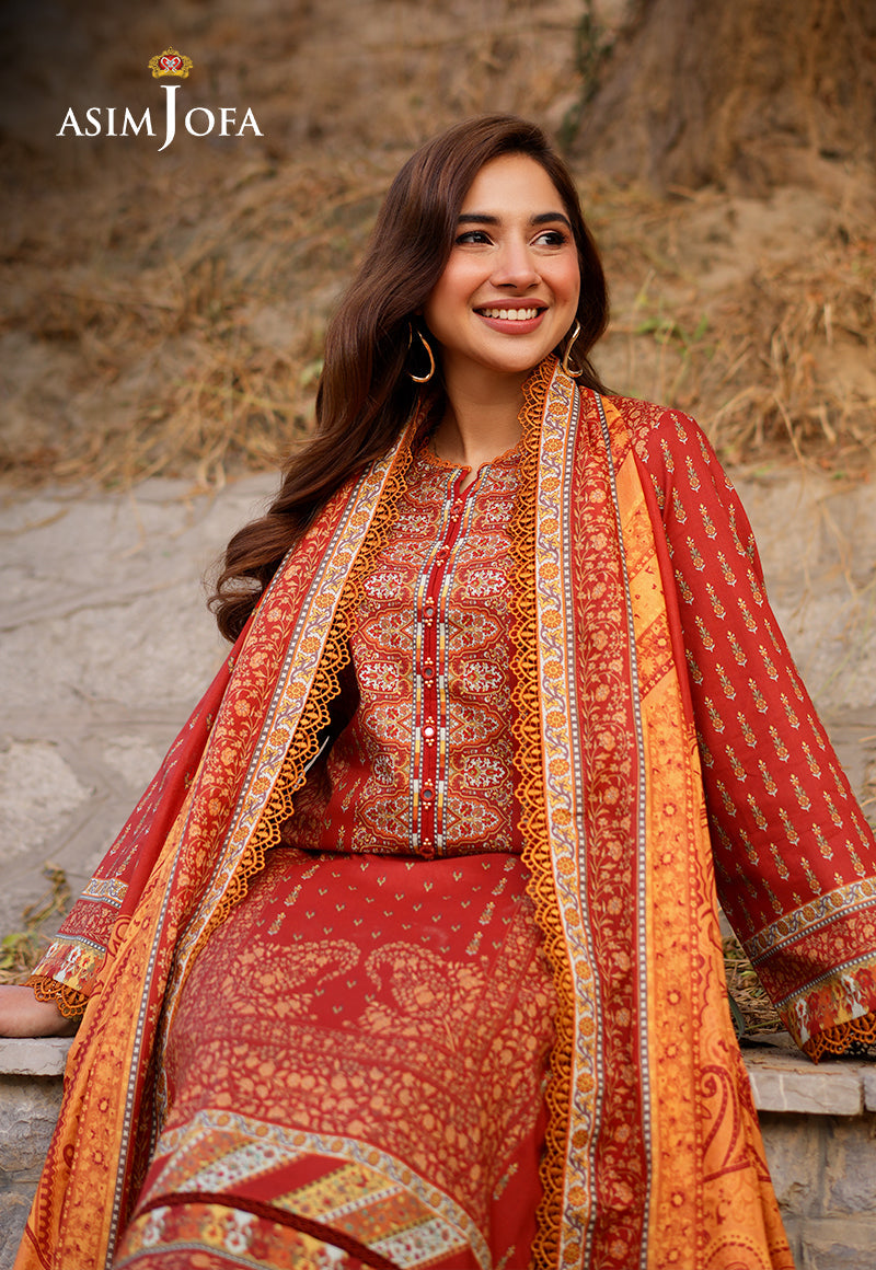 AJUUB-20 Printed Lawn 3 Pcs