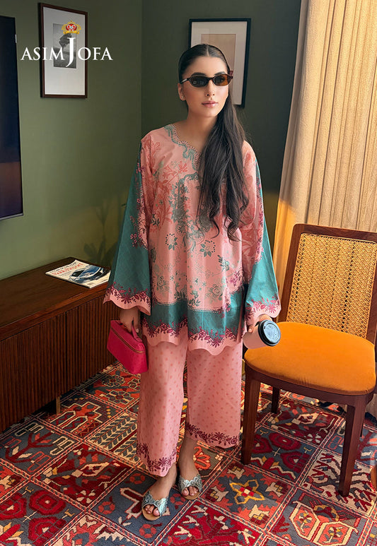 AJPBC-09 Printed Cambric Stitched 2 Pcs