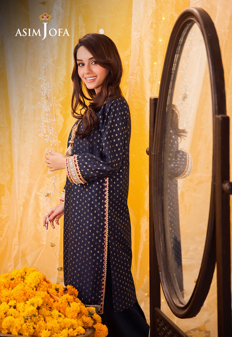 AJFP-13 EMBROIDERED ZARI JACQUARD 2PC