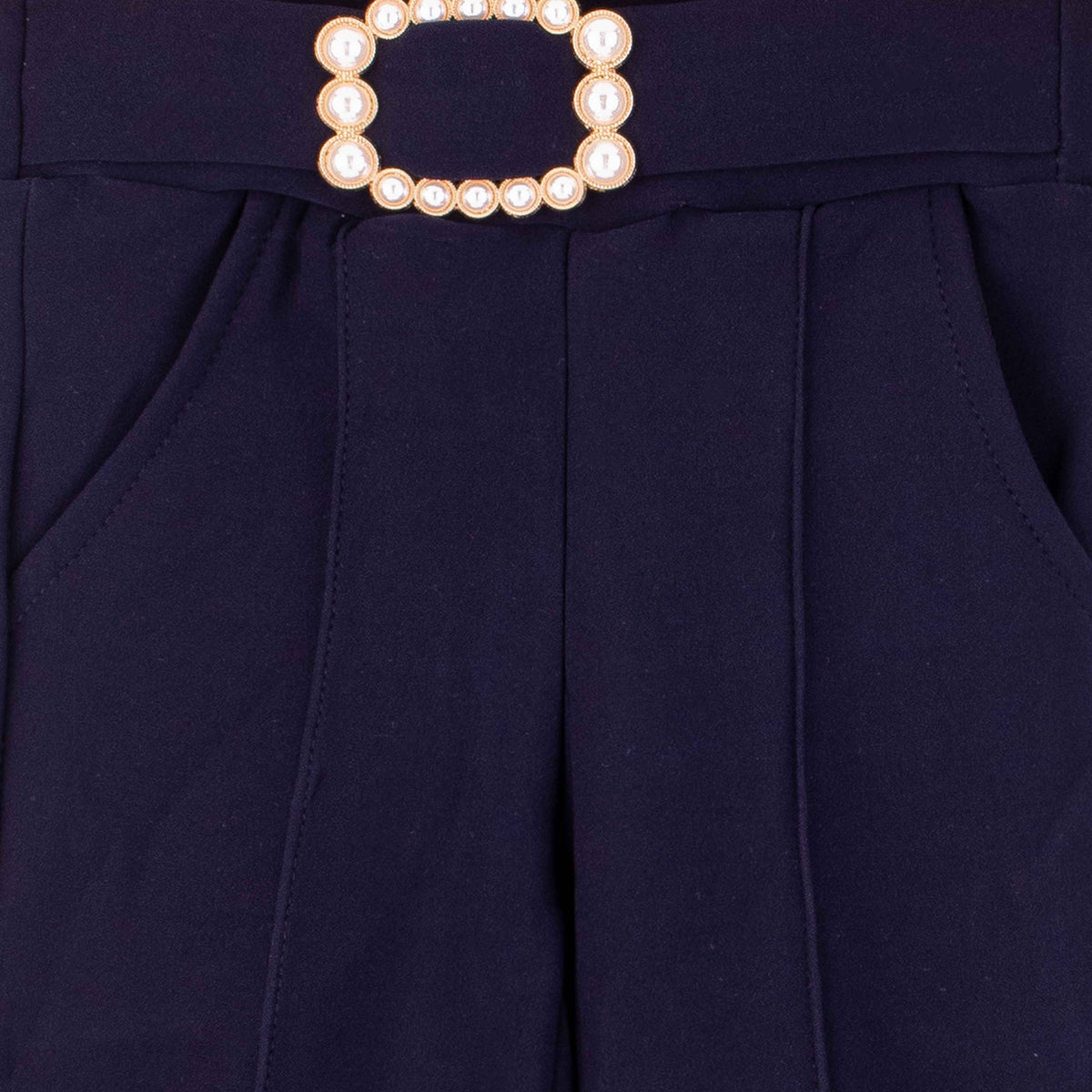 Baby Girl Navy Blue Fancy Clip Flapper
