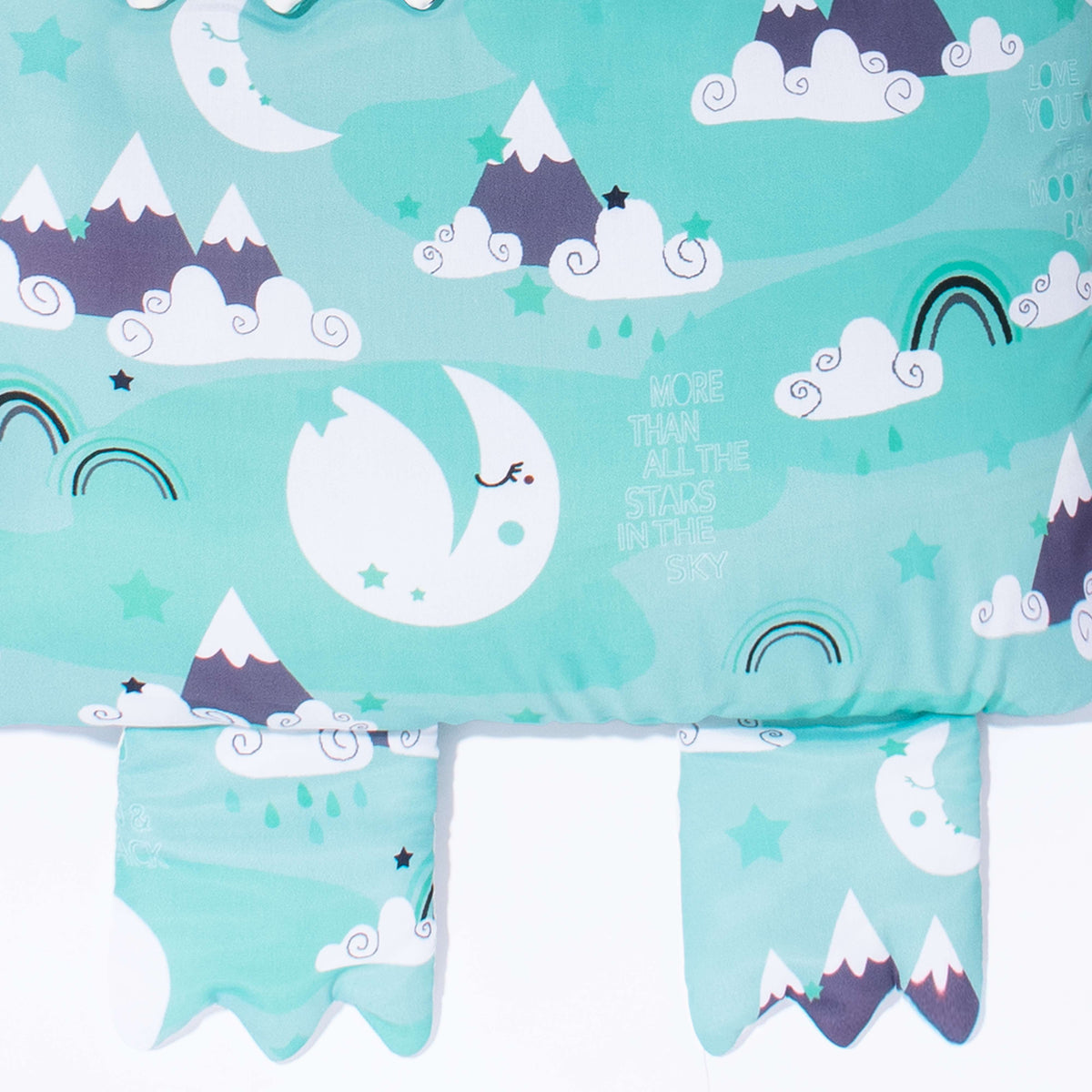 Baby Unisex 2 Piece Carrynest Green Crown Style Pillow