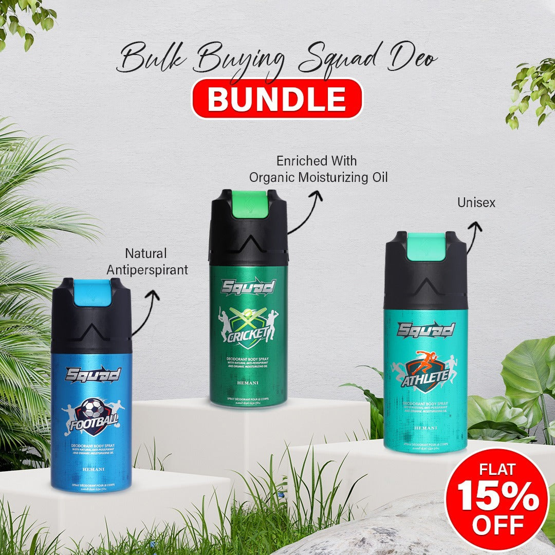 Pack of 3 Squad Deodorant