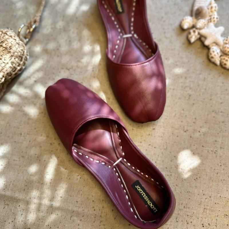 Maroon Nawabi Khussa – Shopy