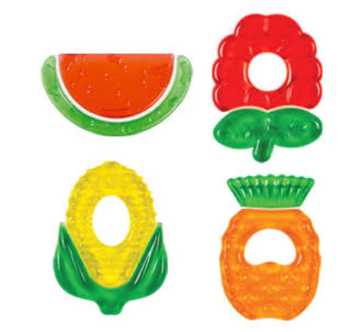 Water filled teether Fruit Shaped
