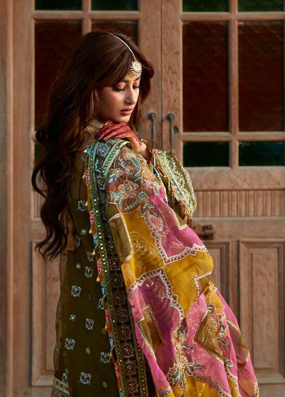 Sagar Kinaray By MNR Embroidered Suits Unstitched 3 Piece MNR23SK ZWU23-18 VIRAAS - Wedding Collection