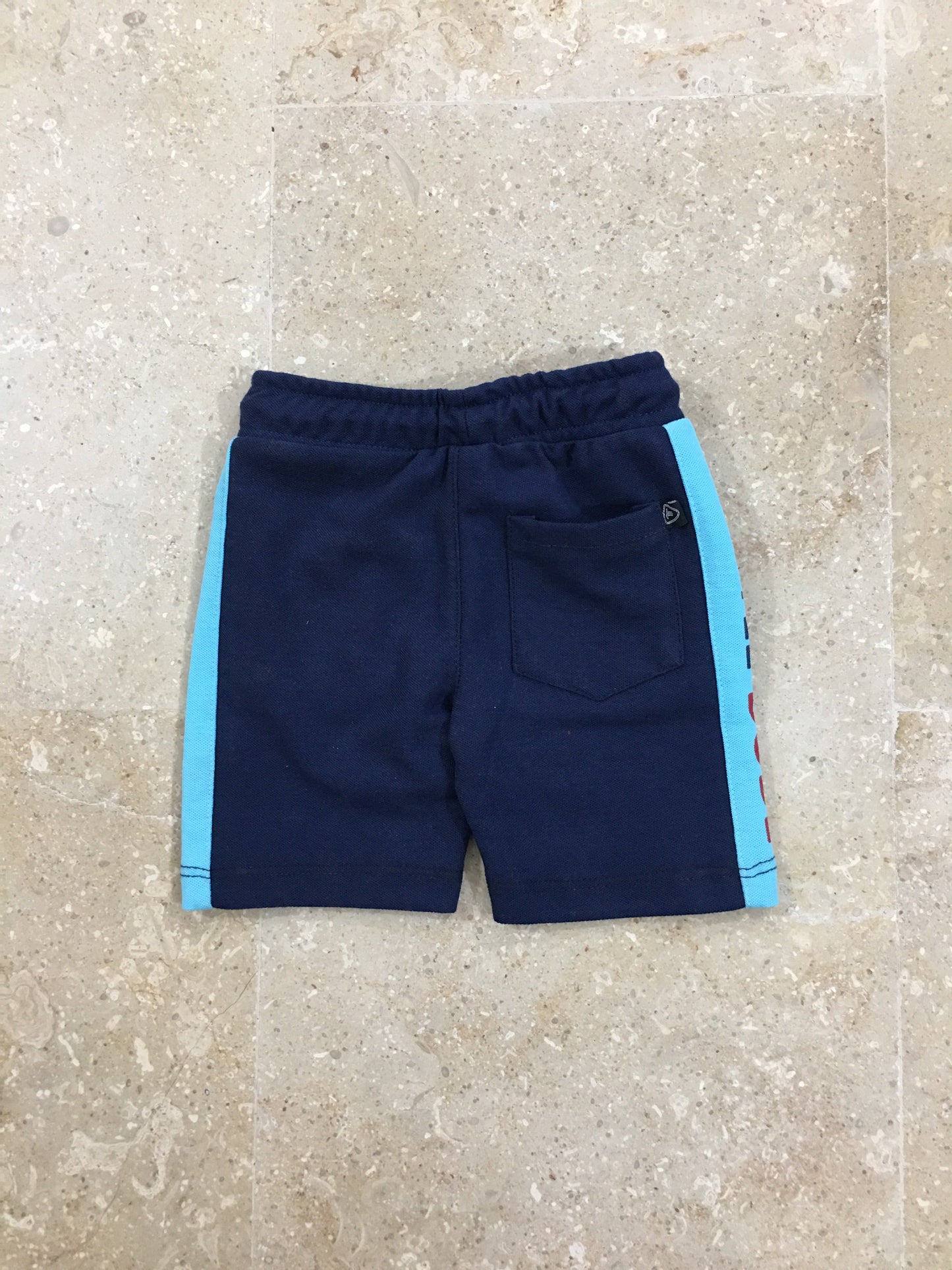Navy Blue Short with Side Panel Style