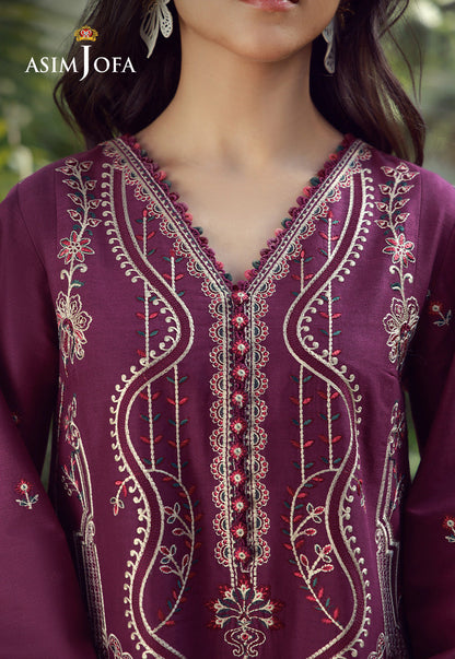 AJMUB-02 Embroidered Cambric Unstitched 3 Pcs