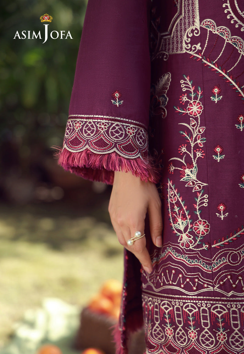 AJMUB-02 Embroidered Cambric Unstitched 3 Pcs