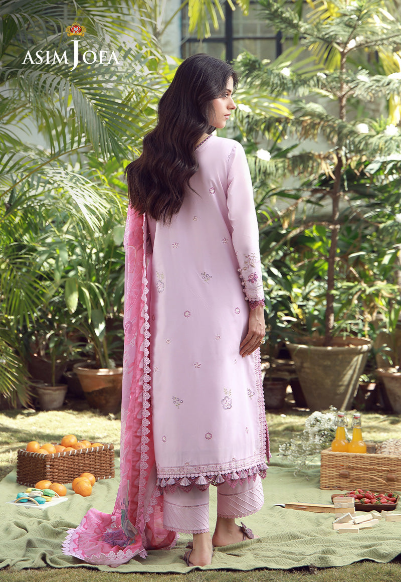 AJMUB-08 Embroidered Cambric Unstitched 3 Pcs