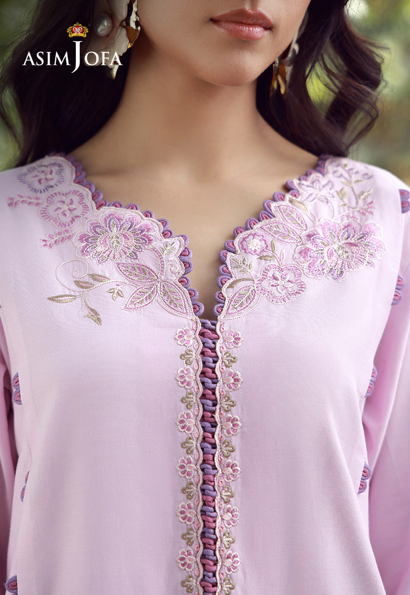 AJMUB-08 Embroidered Cambric Unstitched 3 Pcs
