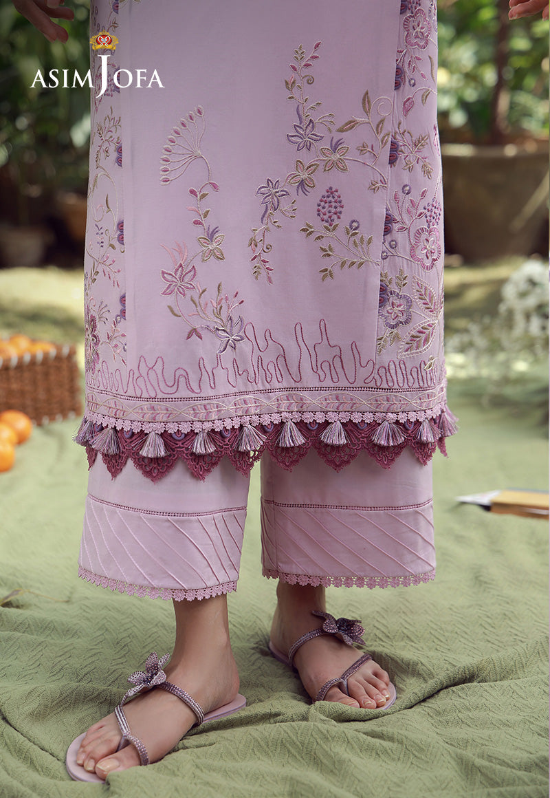 AJMUB-08 Embroidered Cambric Unstitched 3 Pcs