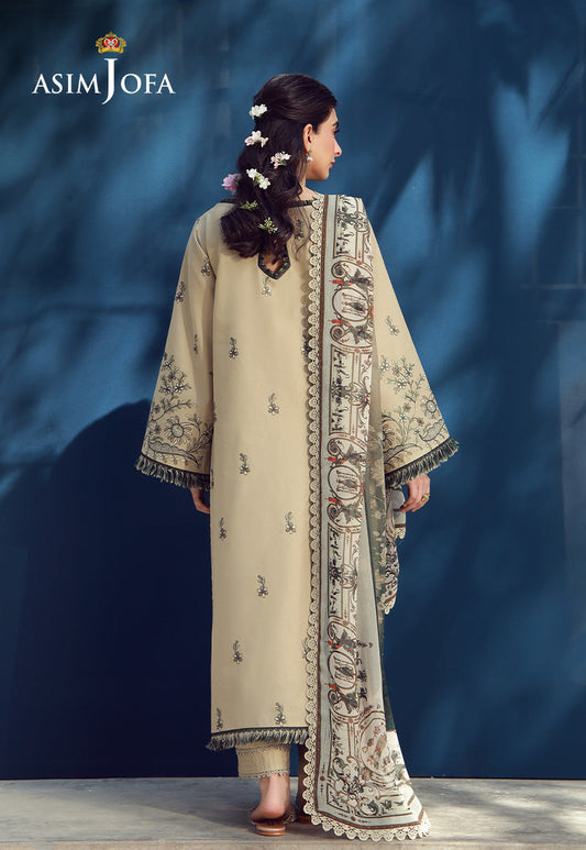 AJMUB-03 Embroidered Cambric Unstitched 3 Pcs