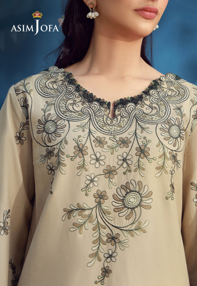 AJMUB-03 Embroidered Cambric Unstitched 3 Pcs