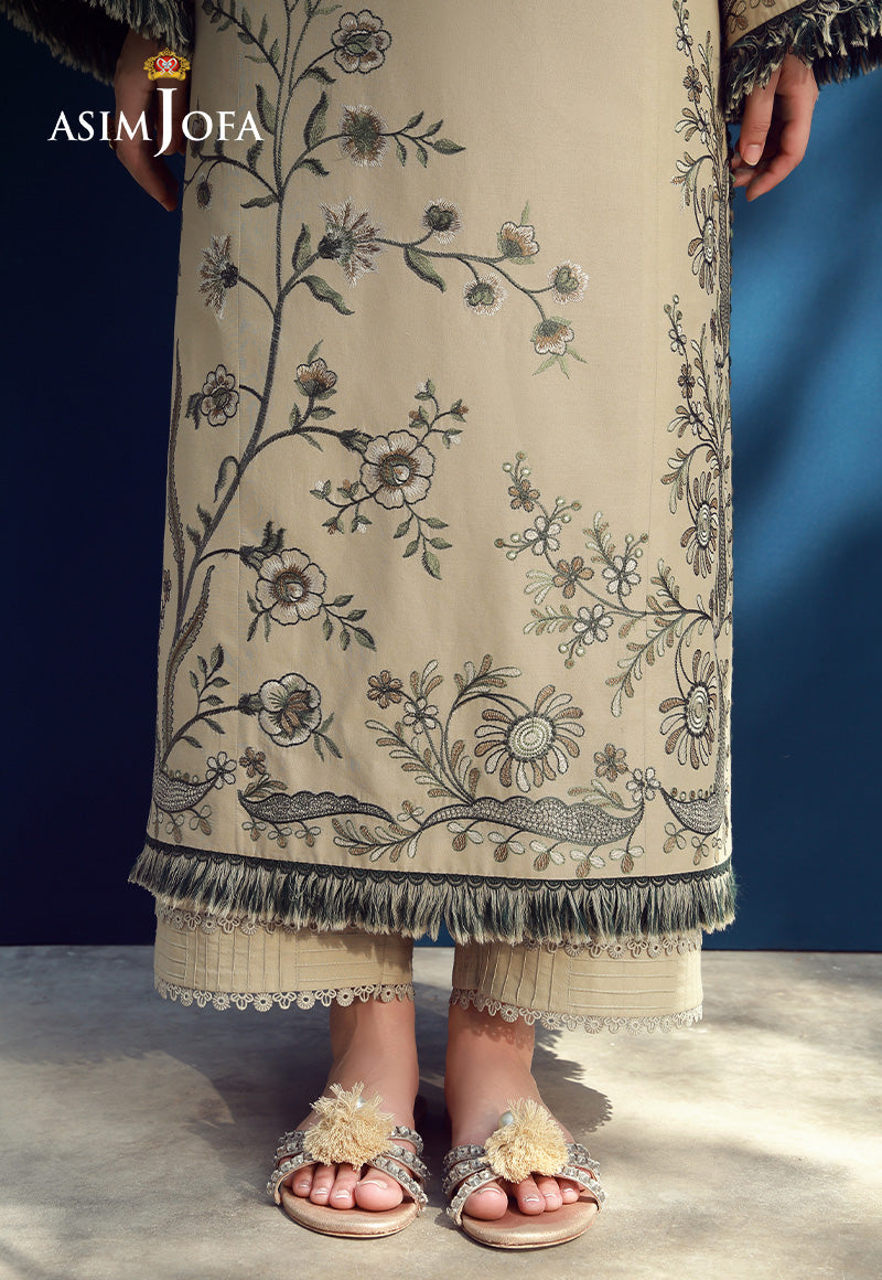 AJMUB-03 Embroidered Cambric Unstitched 3 Pcs