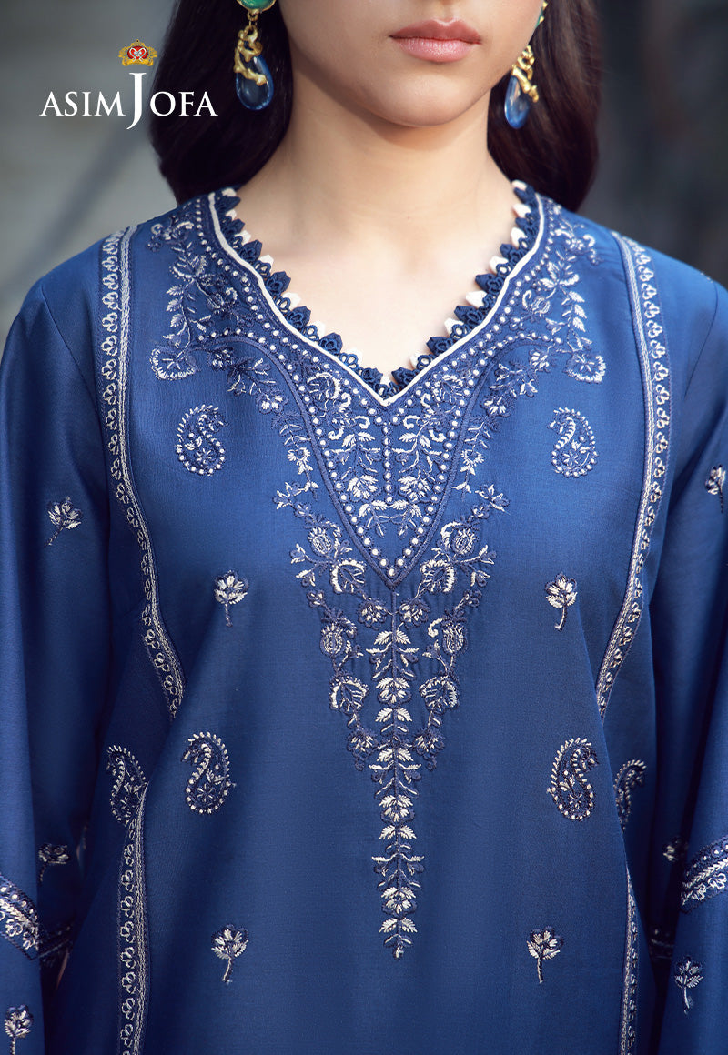 AJMUB-06 Embroidered Cambric Unstitched 3 Pcs