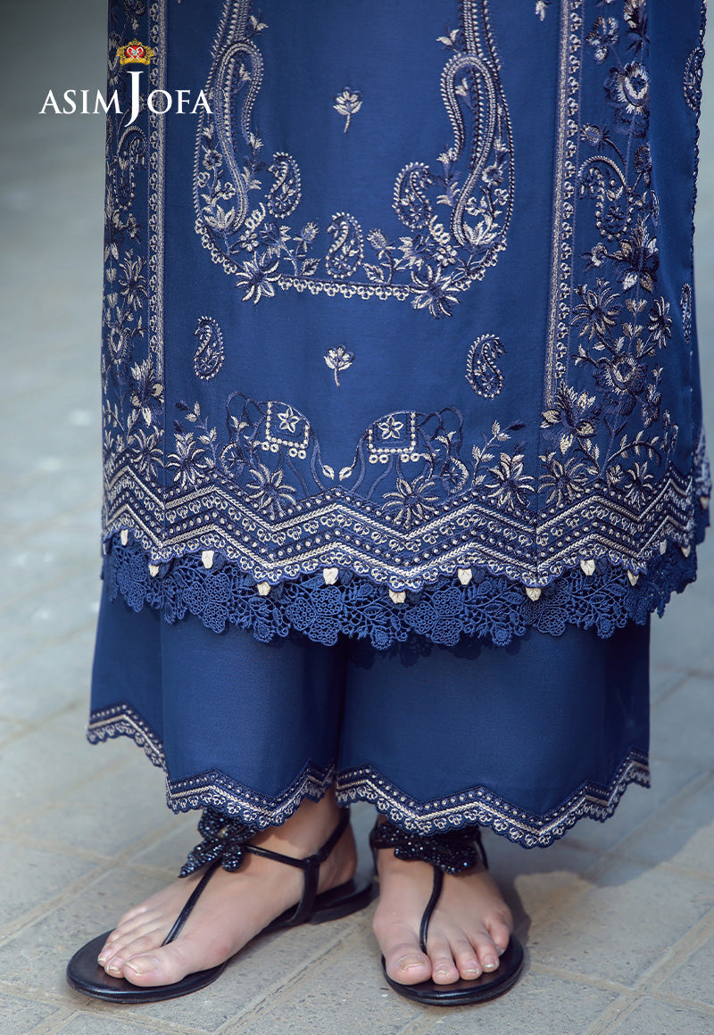 AJMUB-06 Embroidered Cambric Unstitched 3 Pcs