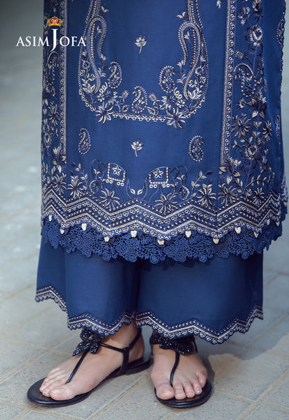 AJMUB-06 Embroidered Cambric Unstitched 3 Pcs