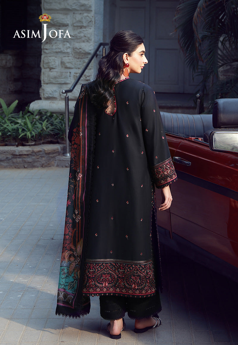 AJMUB-09 Embroidered Cambric Unstitched 3 Pcs