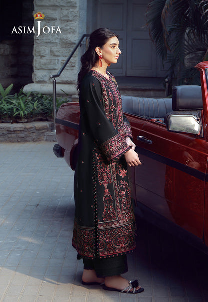 AJMUB-09 Embroidered Cambric Unstitched 3 Pcs