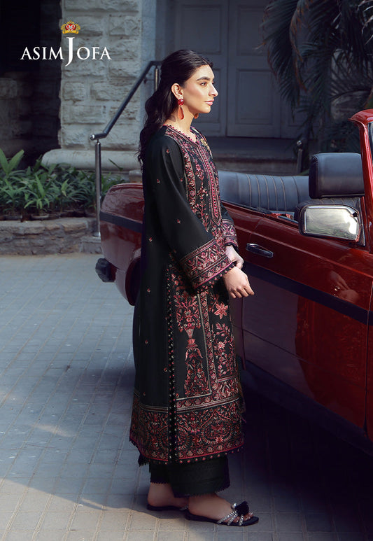 AJMUB-09 Embroidered Cambric Unstitched 3 Pcs