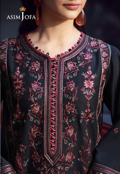 AJMUB-09 Embroidered Cambric Unstitched 3 Pcs