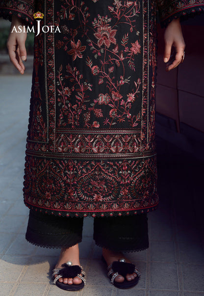AJMUB-09 Embroidered Cambric Unstitched 3 Pcs