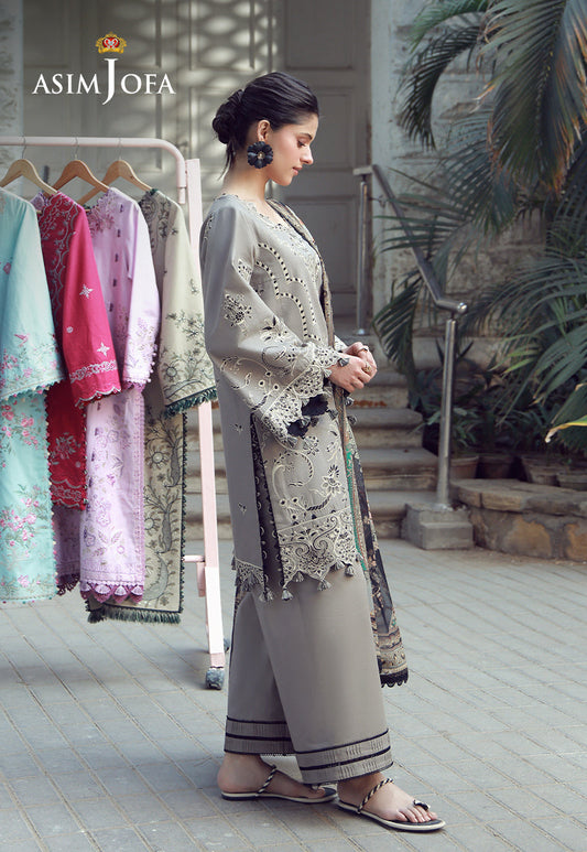 AJMUB-01 Embroidered Cambric Unstitched 3 Pcs