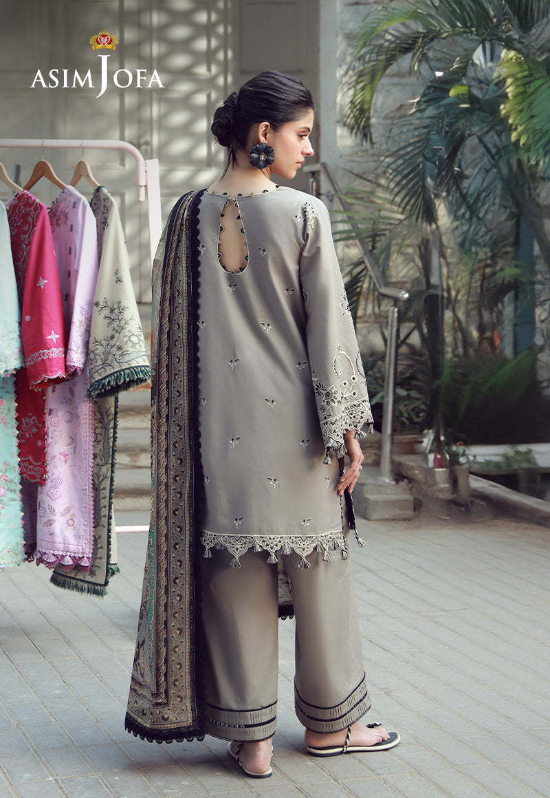 AJMUB-01 Embroidered Cambric Unstitched 3 Pcs