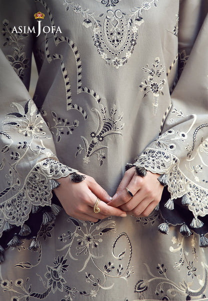 AJMUB-01 Embroidered Cambric Unstitched 3 Pcs
