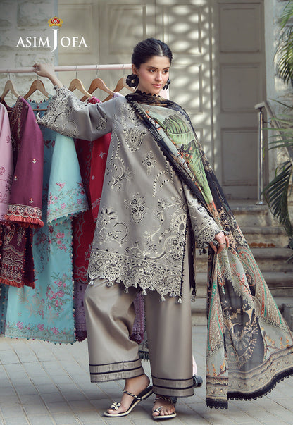 AJMUB-01 Embroidered Cambric Unstitched 3 Pcs