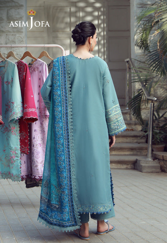 AJMUB-11 Embroidered Cambric Unstitched 3 Pcs
