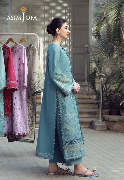 AJMUB-11 Embroidered Cambric Unstitched 3 Pcs